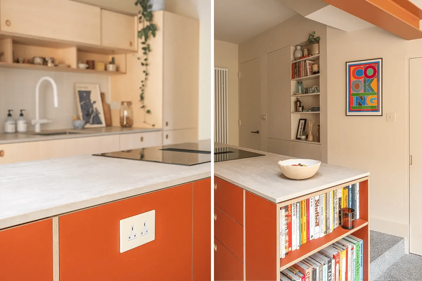 Caesarstone Topus Concrete kitchen island in GBBO winner Edd Kimber's kitchen