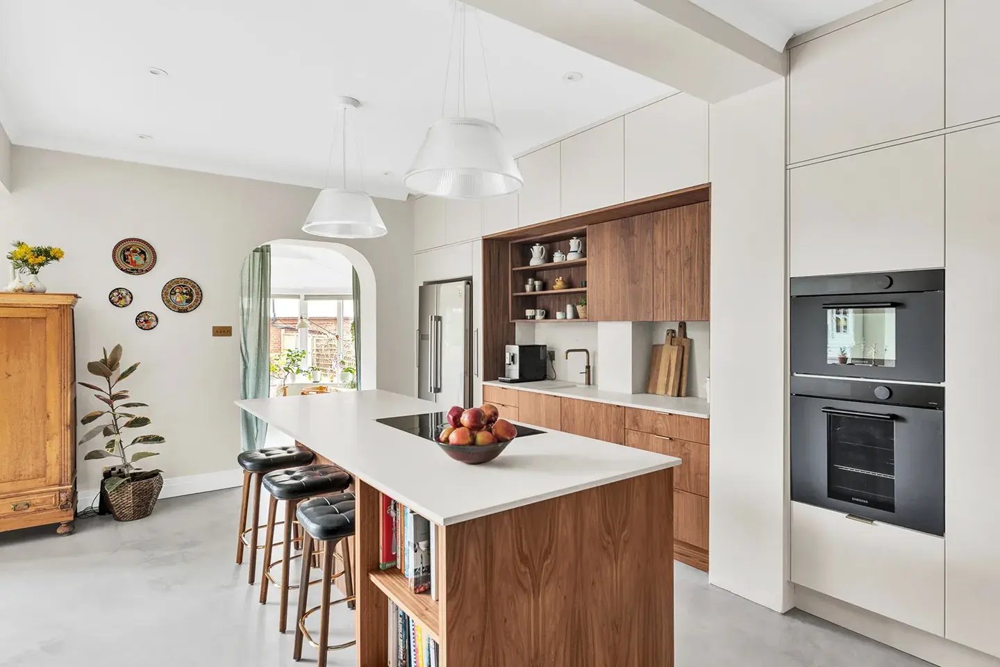 Scandi kitchen with a Biano Drift kitchen island