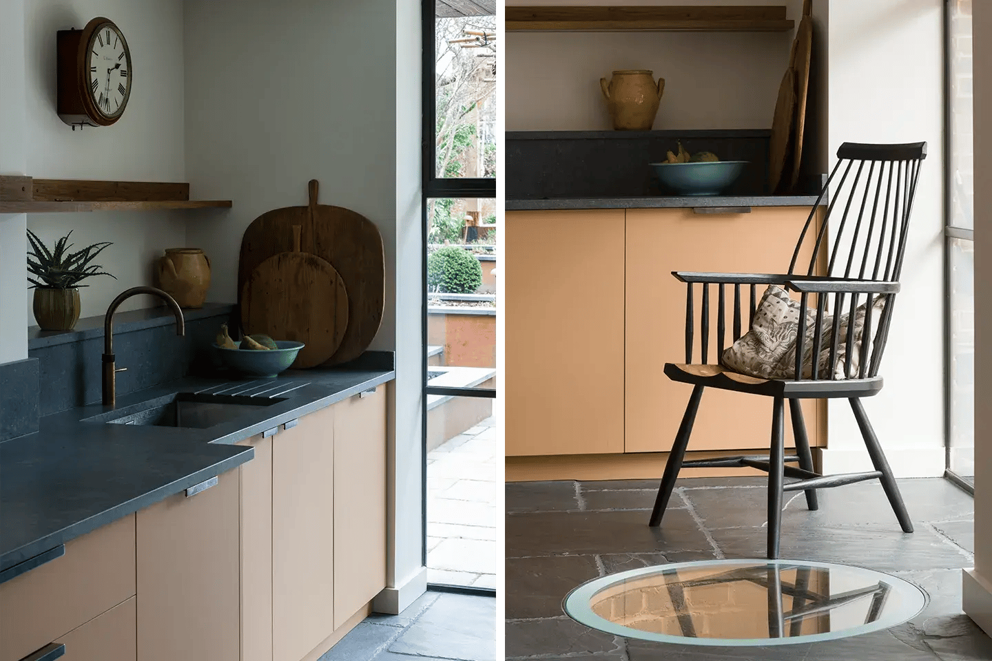 Caesarstone Rugged Concrete kitchen worktops and upstands