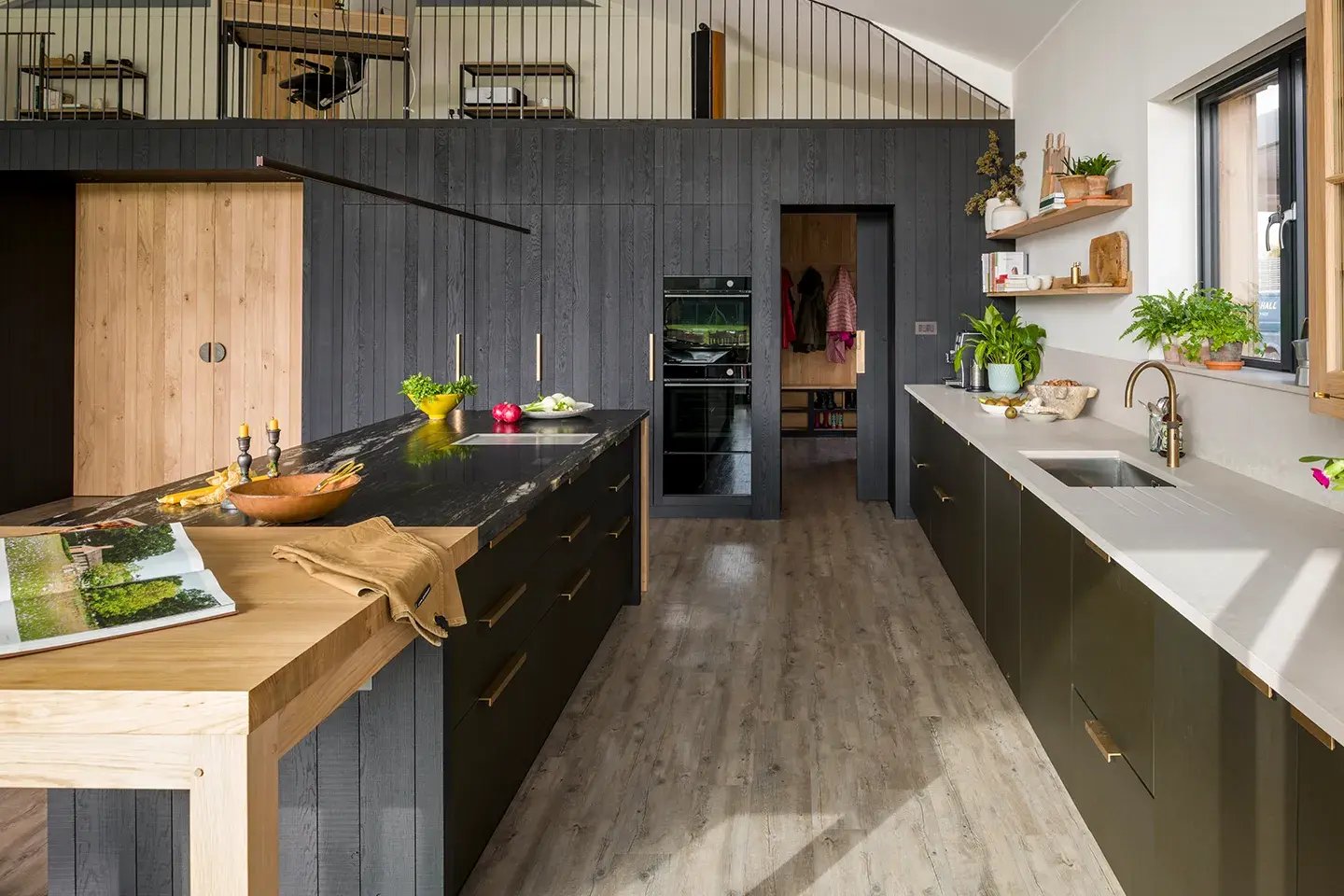 Caesarstone Topus Concrete in a barn kitchen