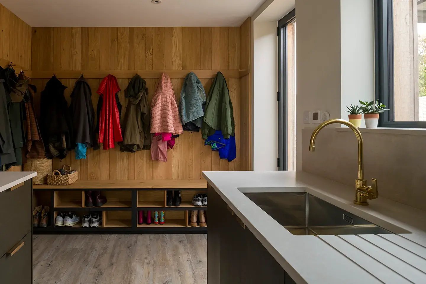 Caesarstone Topus Concrete in a barn kitchen