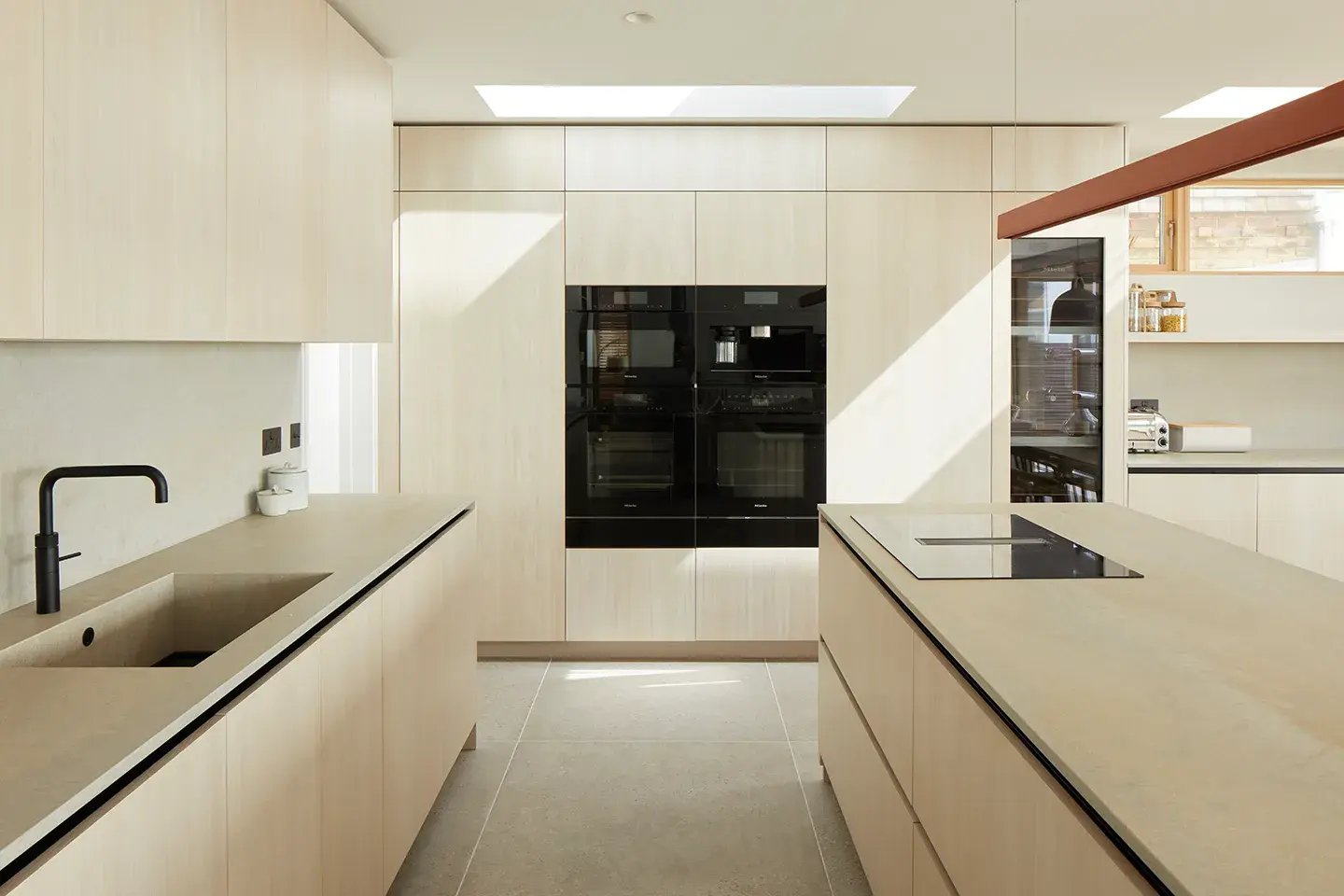 Caesarstone Primordia kitchen worktop and island surfaces