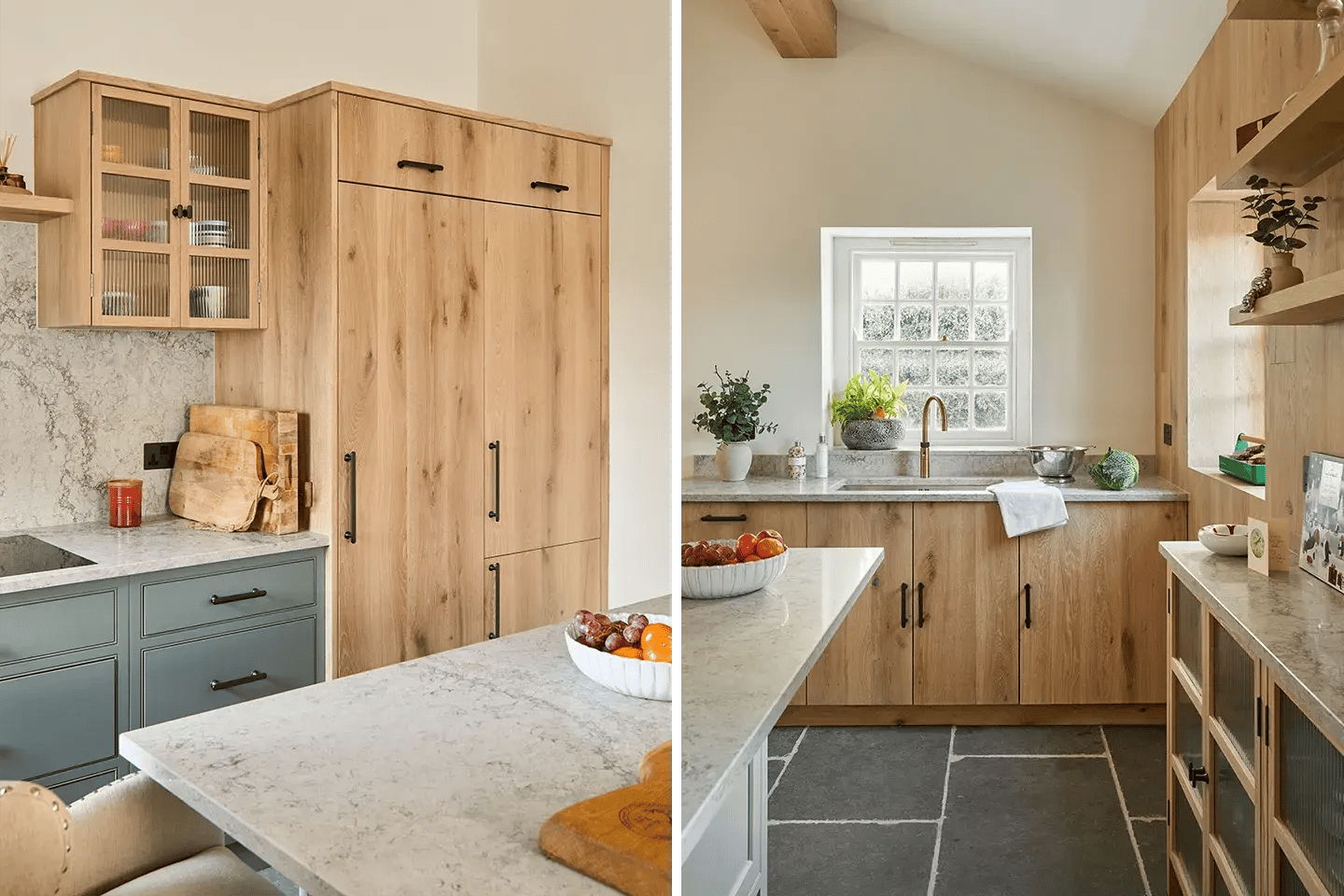 Caesarstone Moorland Fog worktops in chef Shaun Rankin's kitchen
