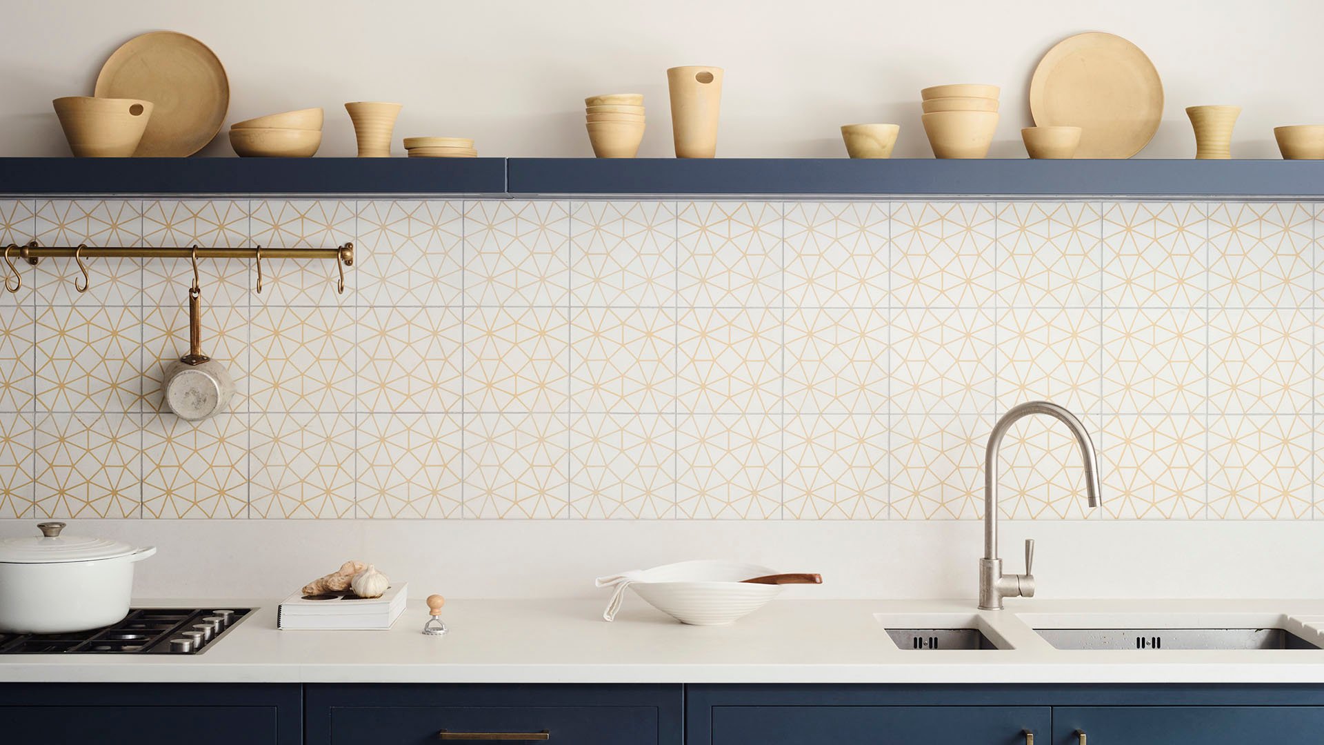 Close-up of Caesarstone Concrete worktops