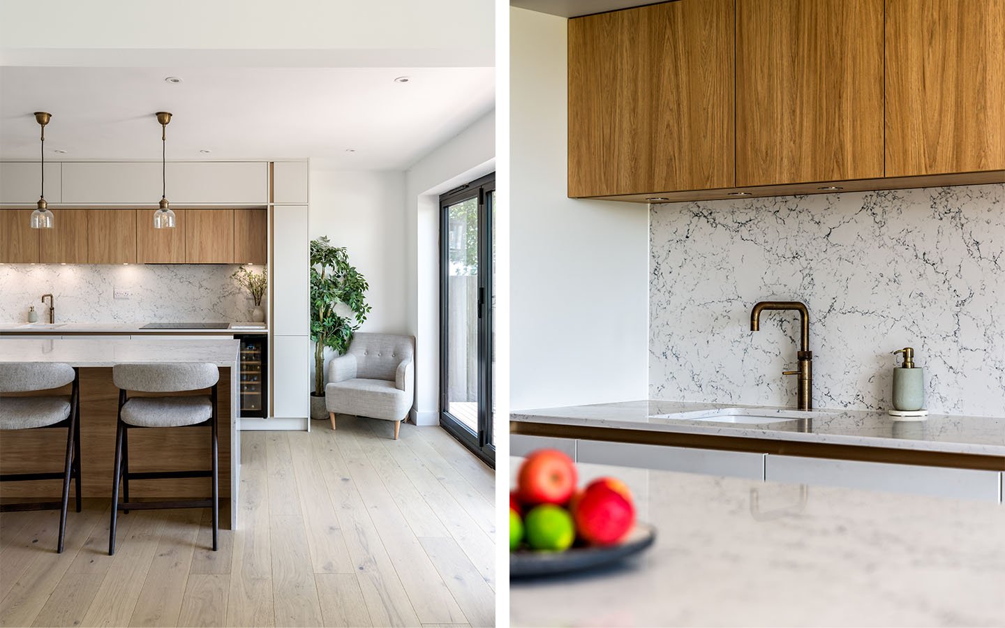 Making a statement in a contemporary kitchen with Caesarstone