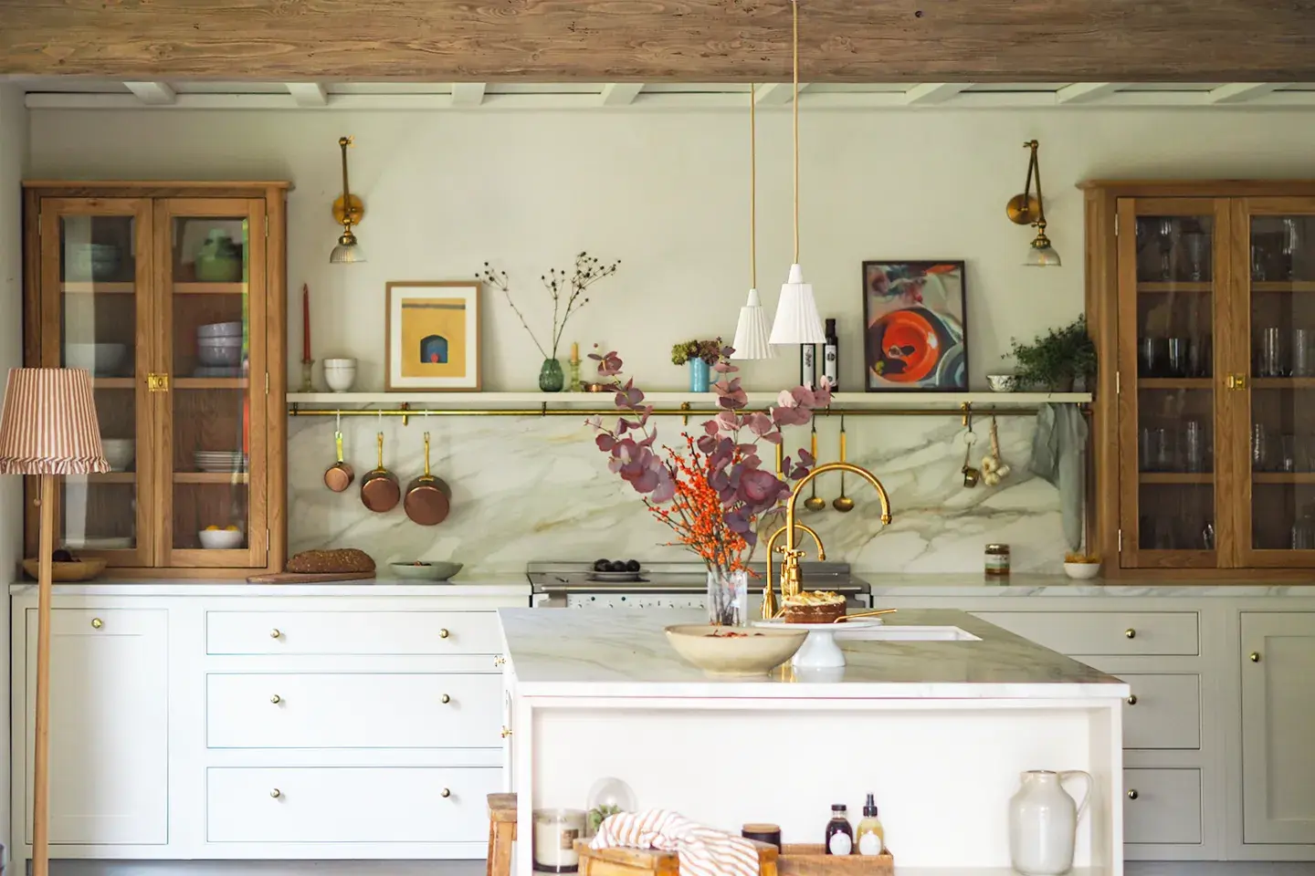 Caesarstone Mirabel kitchen island and splashback