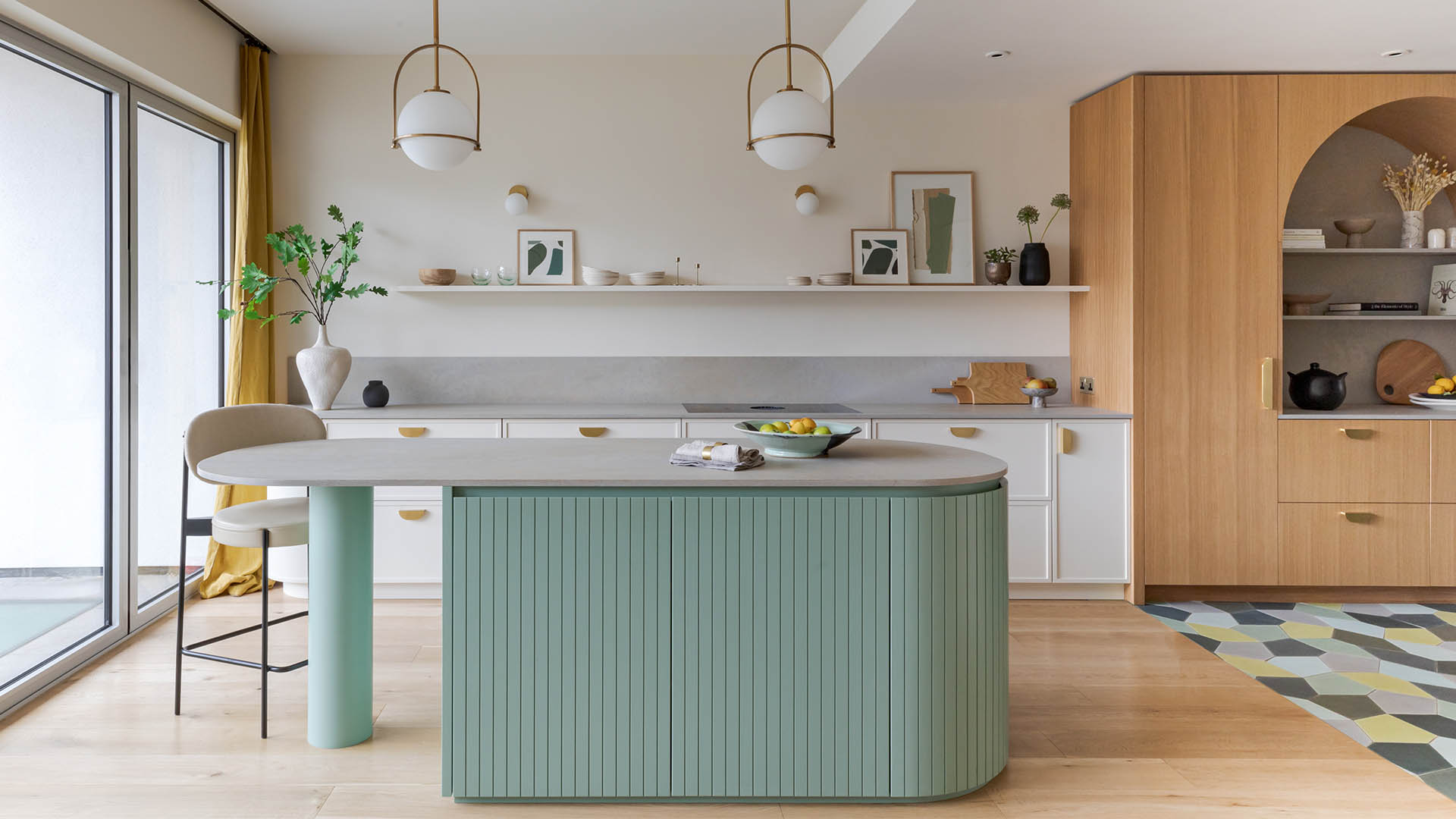 Caesarstone Topus Concrete in Art-Deco Kitchen