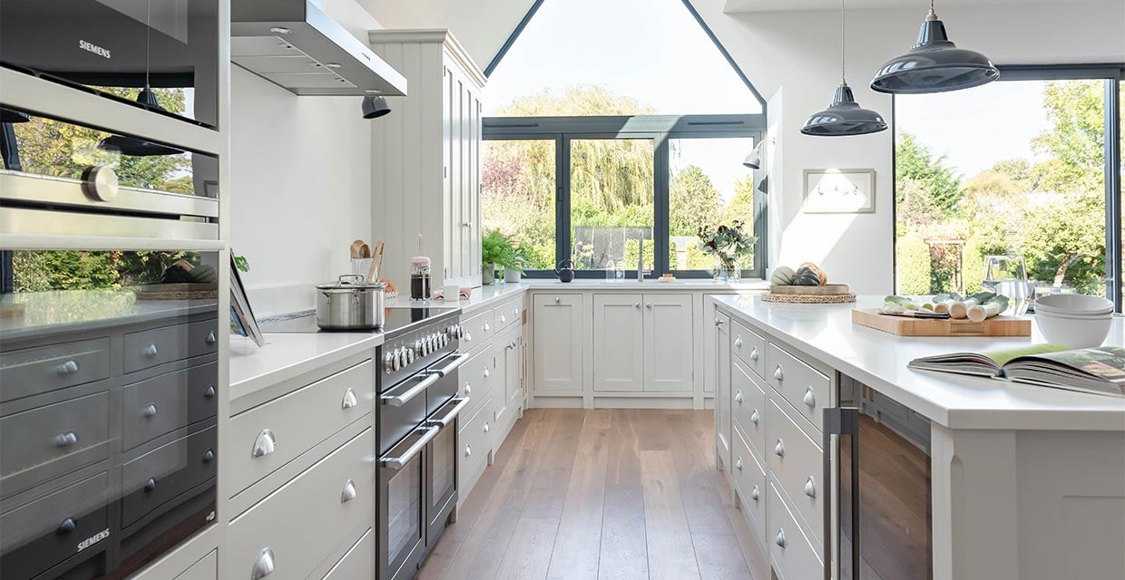 all white kitchen interior